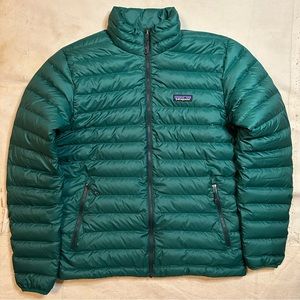Patagonia Down Sweater Jacket Mens Size Medium Green